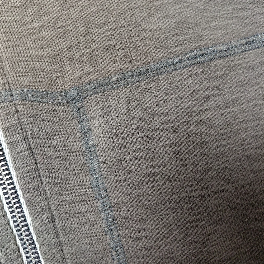 Wings + Horns Hooded‎ Dark Gray Zip-Up Jacket 100% Cotton Men's Size Medium